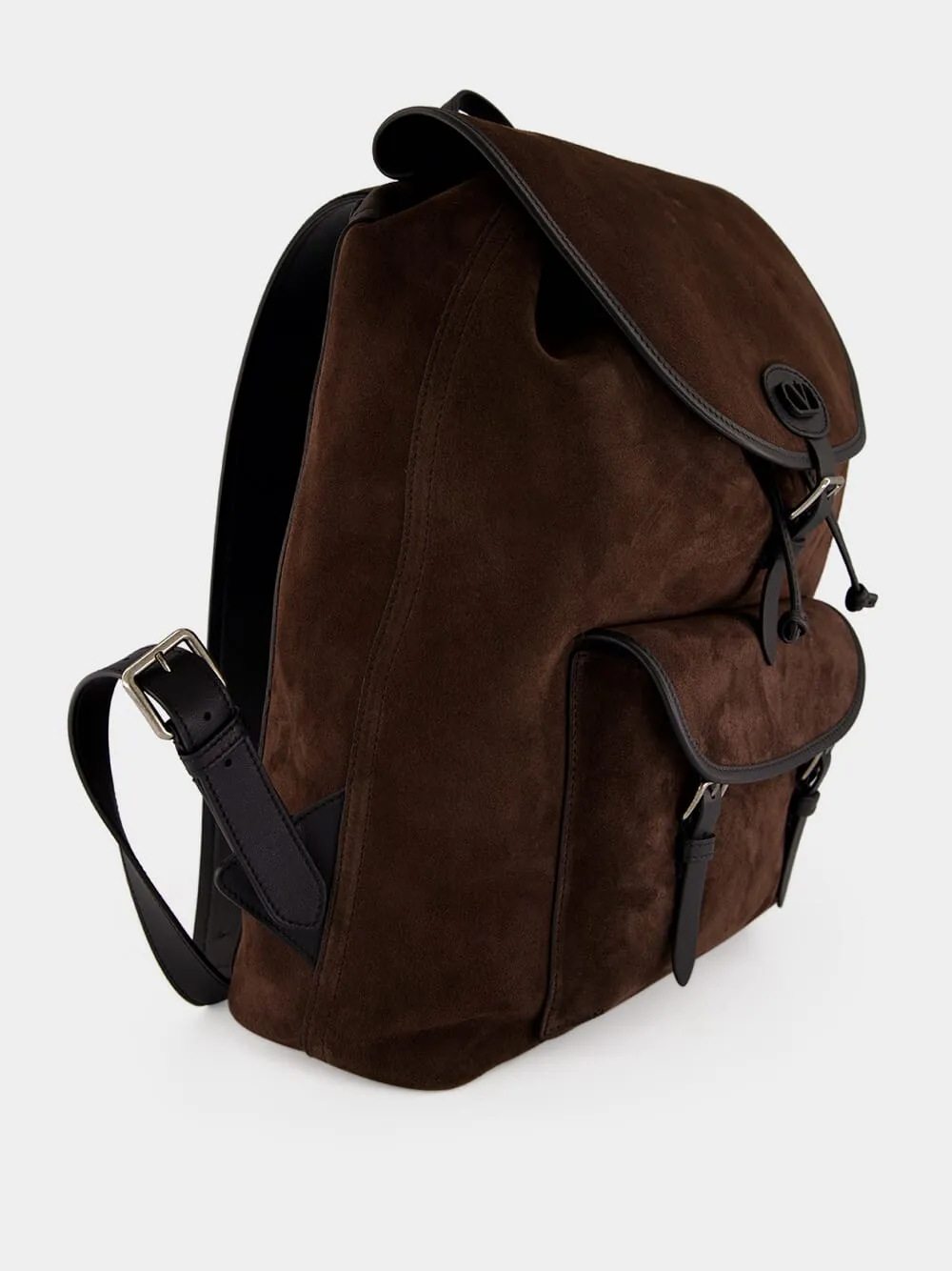 Brown Antibes Suede Backpack sold by Fashion Clinic product image thumbnail 3