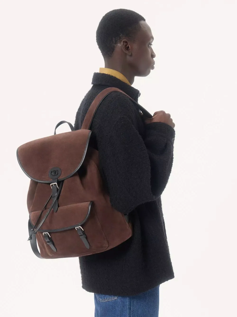 Brown Antibes Suede Backpack sold by Fashion Clinic product image thumbnail 2