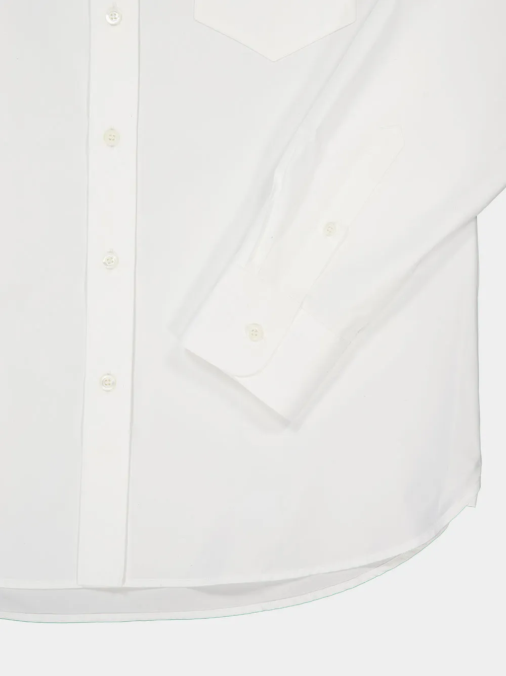 White Virgin Cotton Shirt sold by Fashion Clinic product image thumbnail 4