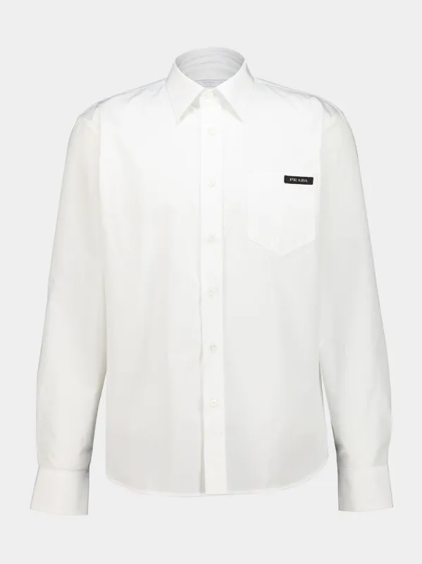 White Virgin Cotton Shirt made by Prada