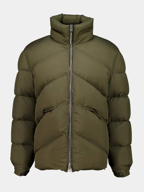 Teak Ultralight Down Puffer Jacket made by Tom Ford