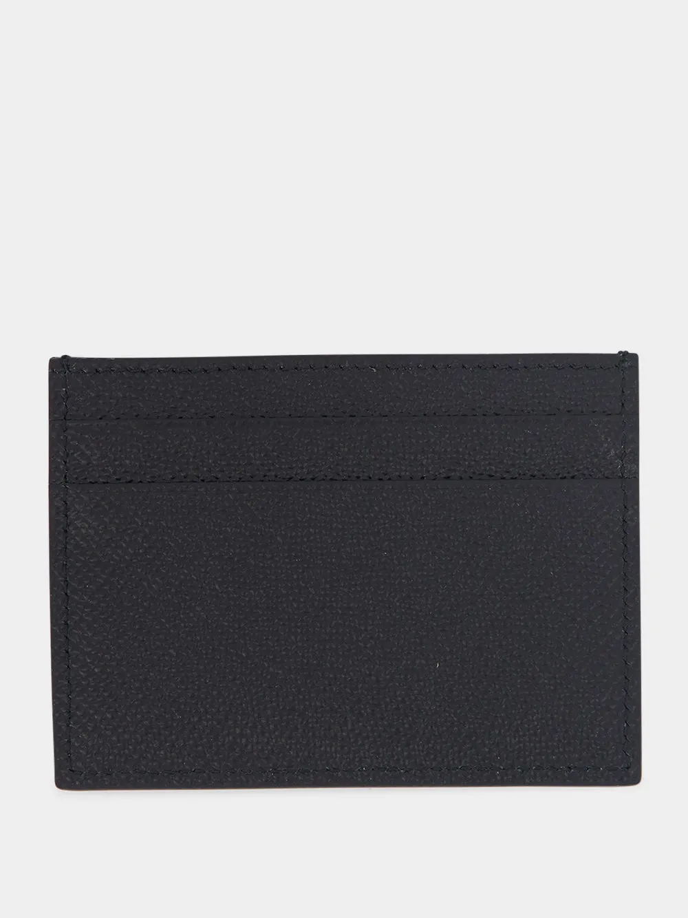 Black Dauphine Leather Card Holder sold by Fashion Clinic product image thumbnail 2