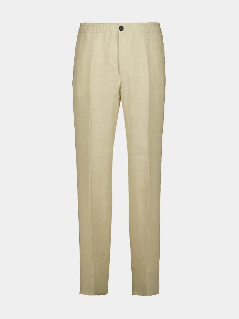 Stone Linen Tailored Joggers sold by Fashion Clinic product image thumbnail 2