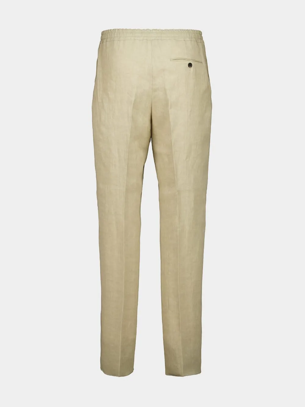Stone Linen Tailored Joggers sold by Fashion Clinic product image thumbnail 4