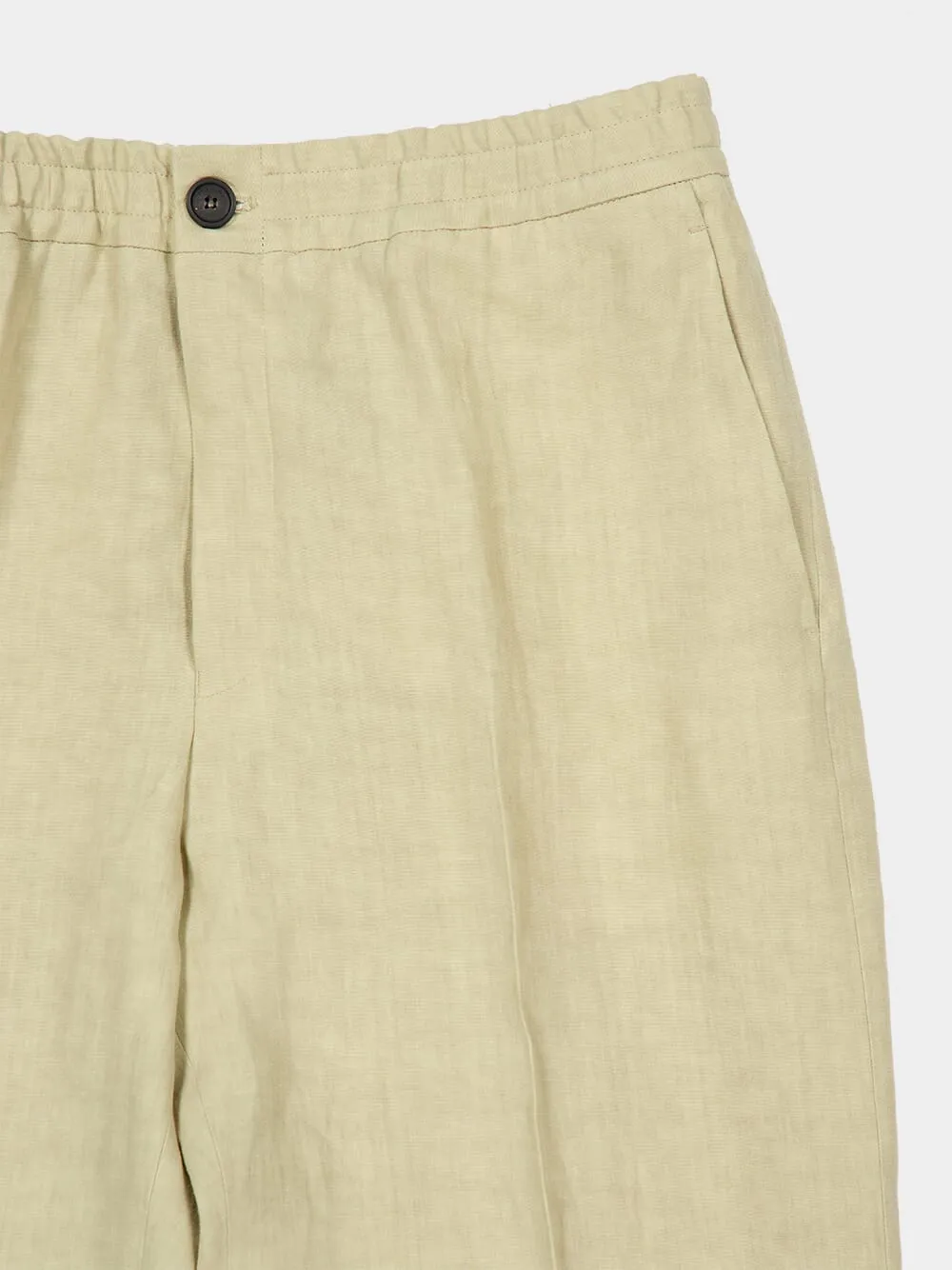Stone Linen Tailored Joggers sold by Fashion Clinic product image thumbnail 5