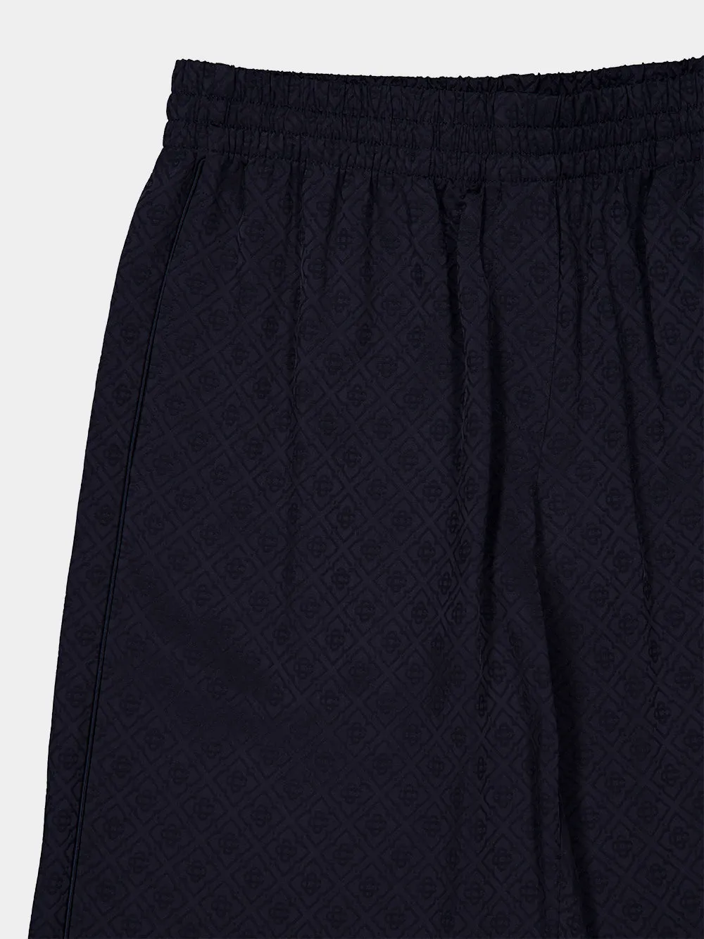 Navy Monogram Straight-Leg Trousers sold by Fashion Clinic product image thumbnail 5