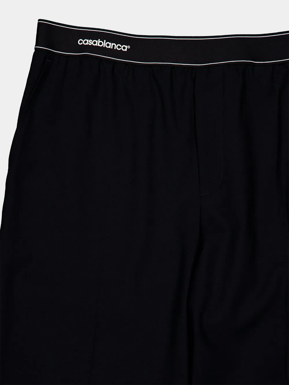 Black Wool Sports Trousers sold by Fashion Clinic product image thumbnail 5