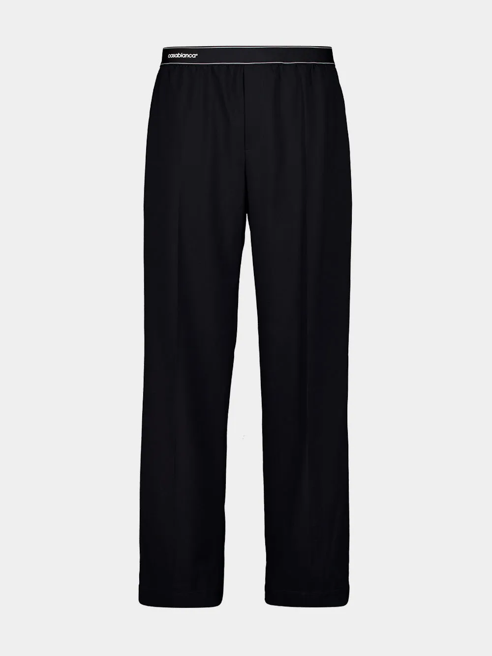 Black Wool Sports Trousers sold by Fashion Clinic product image thumbnail 2