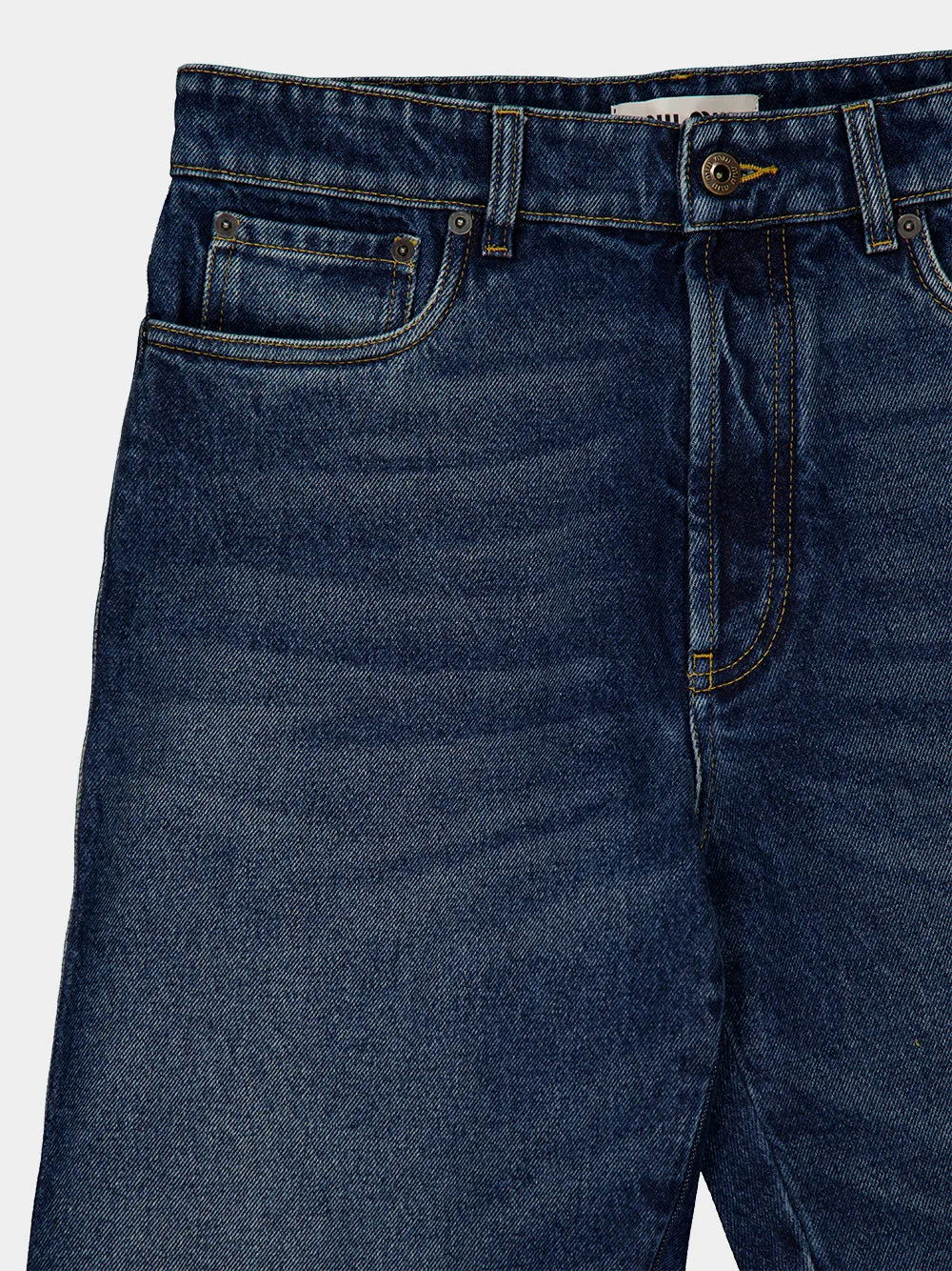 Navy High-Rise Loose Denim Jeans sold by Fashion Clinic product image thumbnail 5