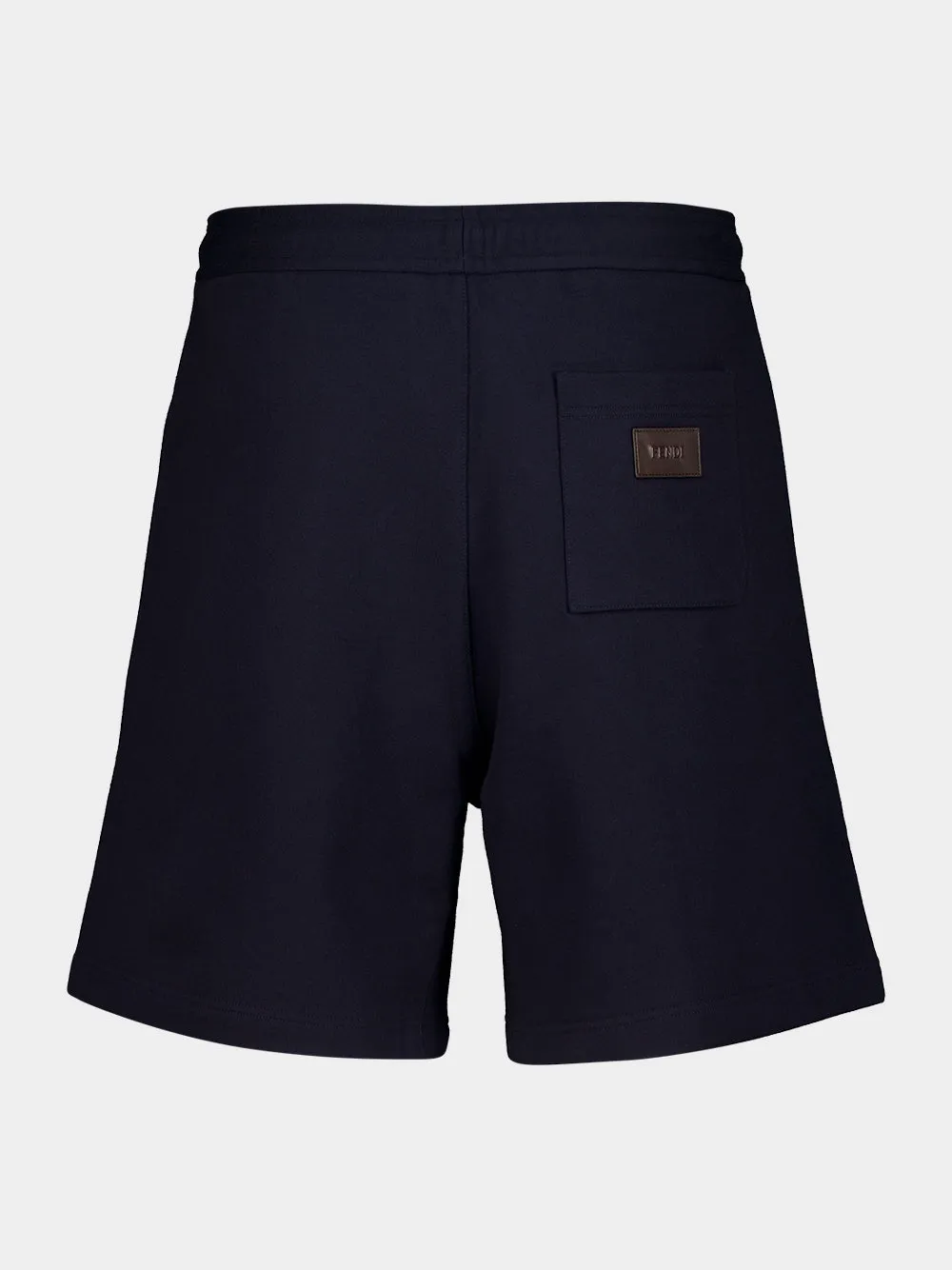 Navy Blue Cotton Bermuda Shorts sold by Fashion Clinic product image thumbnail 2