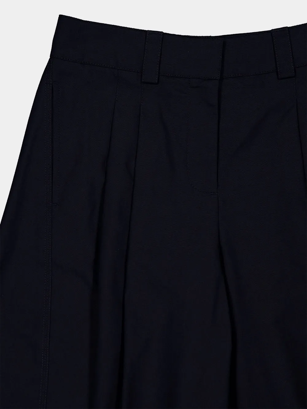 Dark Navy Cotton Cocoon Pants sold by Fashion Clinic product image thumbnail 4