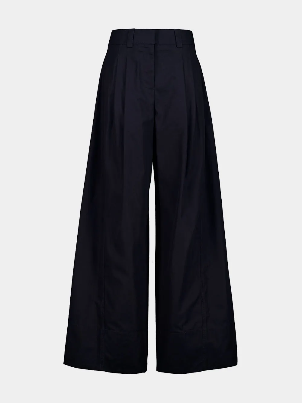 Dark Navy Cotton Cocoon Pants sold by Fashion Clinic
