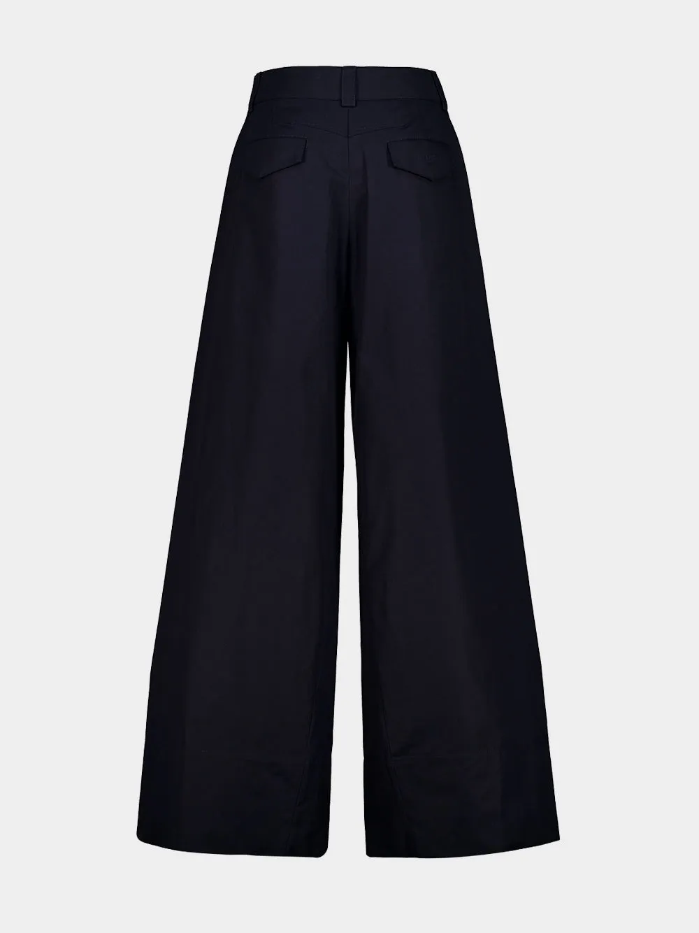 Dark Navy Cotton Cocoon Pants sold by Fashion Clinic product image thumbnail 3