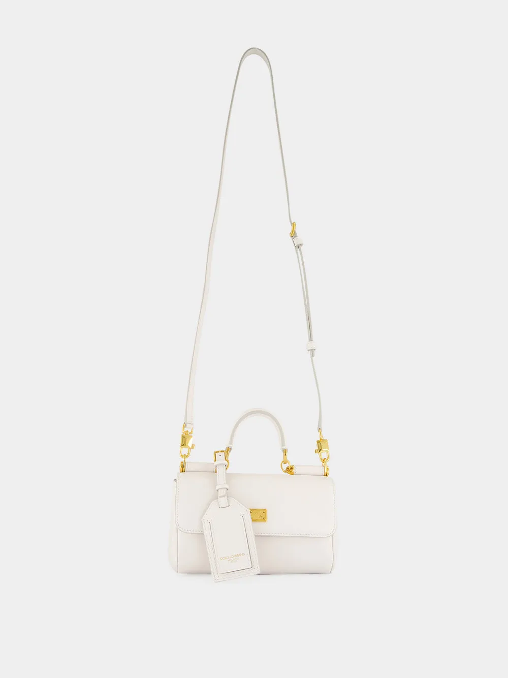 White Mini My Sicily Calfskin Handbag sold by Fashion Clinic product image thumbnail 3