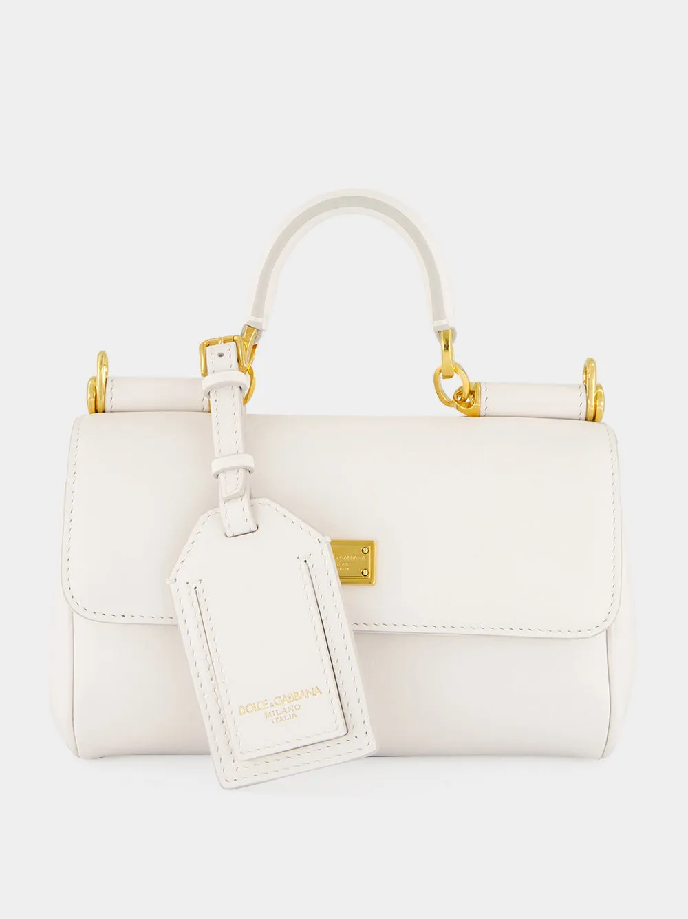 White Mini My Sicily Calfskin Handbag sold by Fashion Clinic product image thumbnail 2