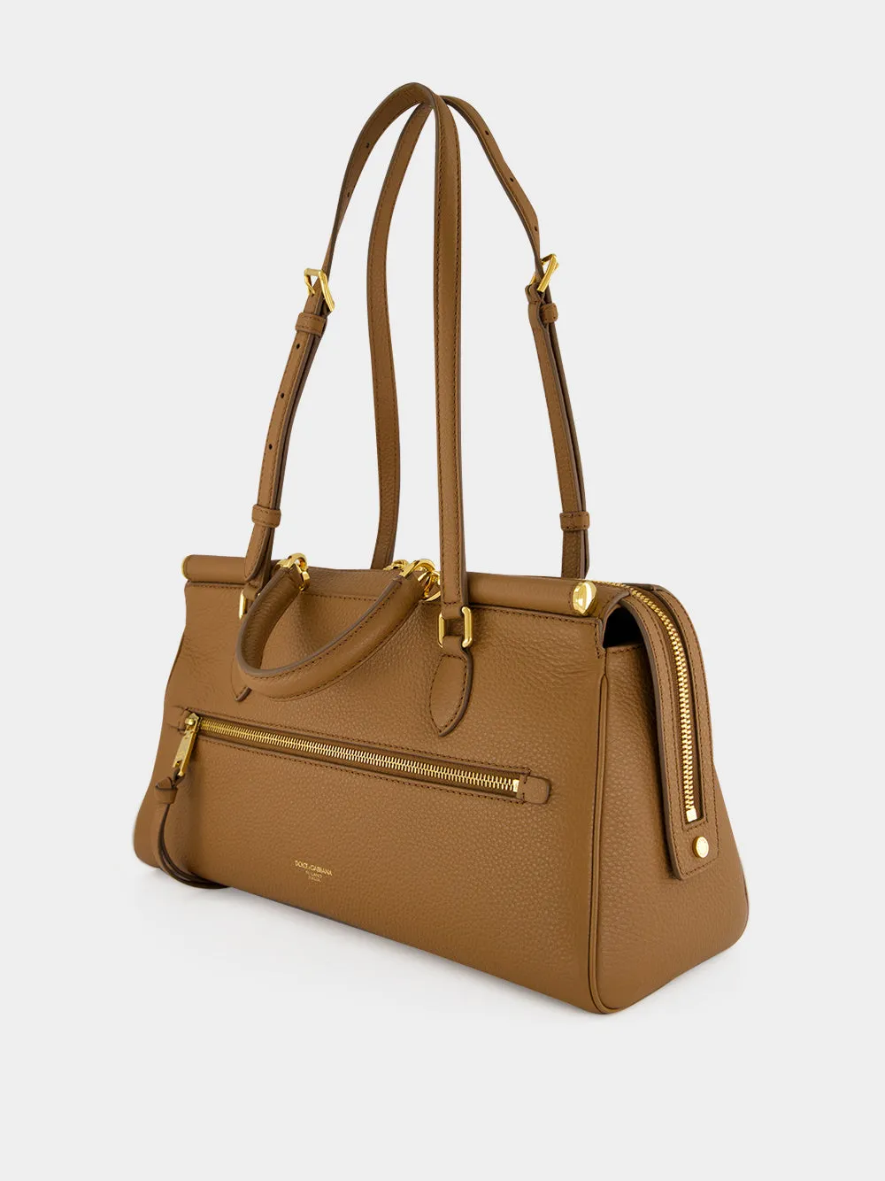 Brown Vittoria Calfskin Handbag sold by Fashion Clinic product image thumbnail 4