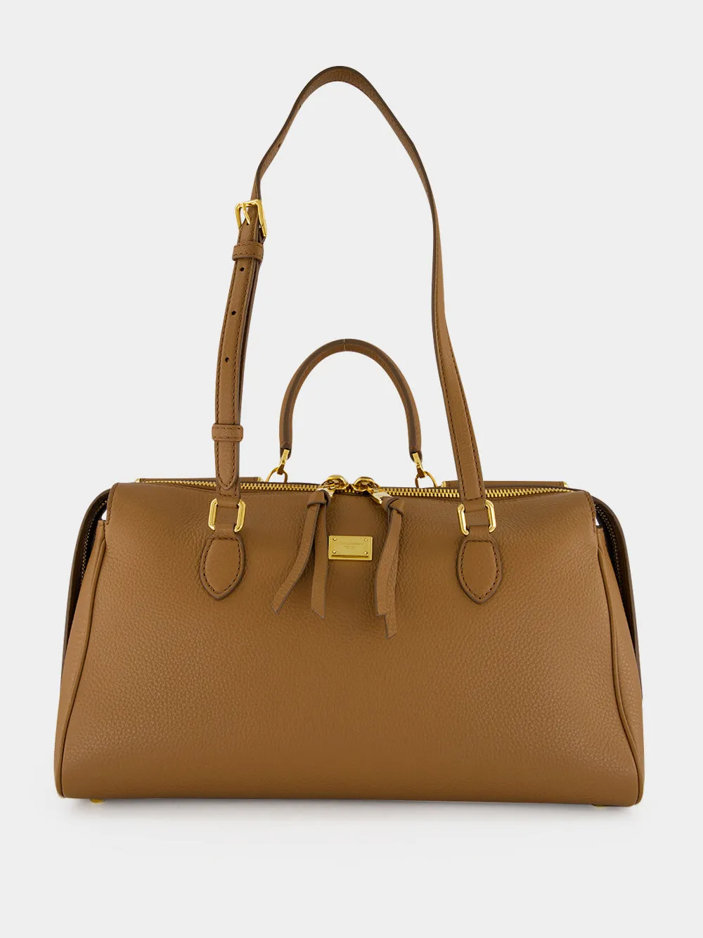 Brown Vittoria Calfskin Handbag sold by Fashion Clinic