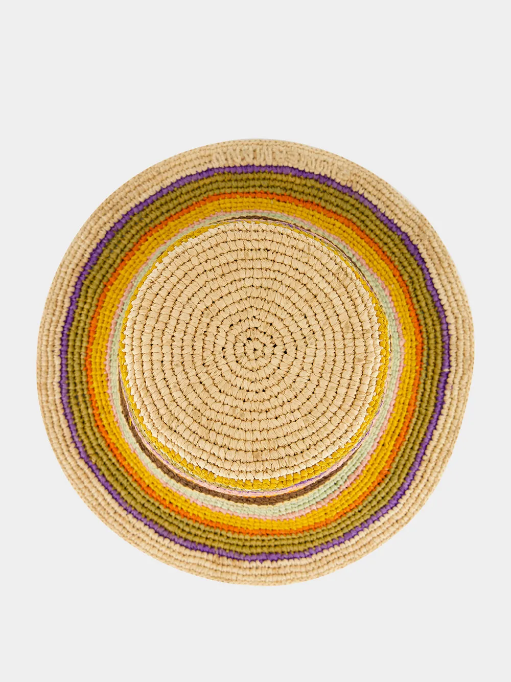 Striped Raffia Bucket Hat sold by Fashion Clinic product image thumbnail 3