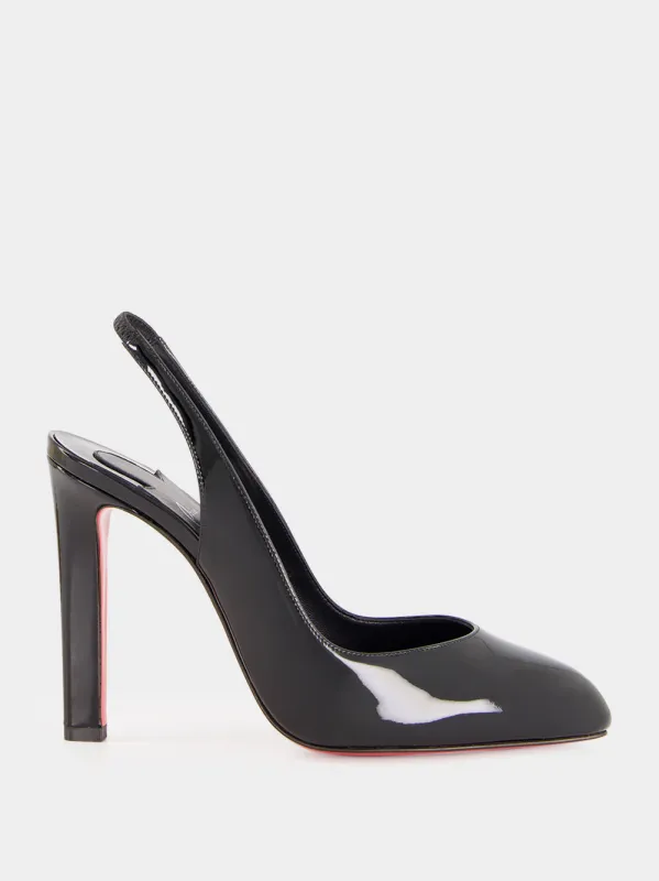 Black Fannylove 100 Slingback Pumps made by Christian Louboutin