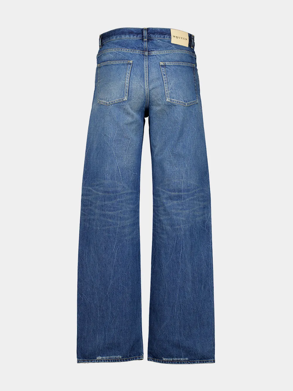 Blue Relaxed Fit Cotton Jeans sold by Fashion Clinic product image thumbnail 2