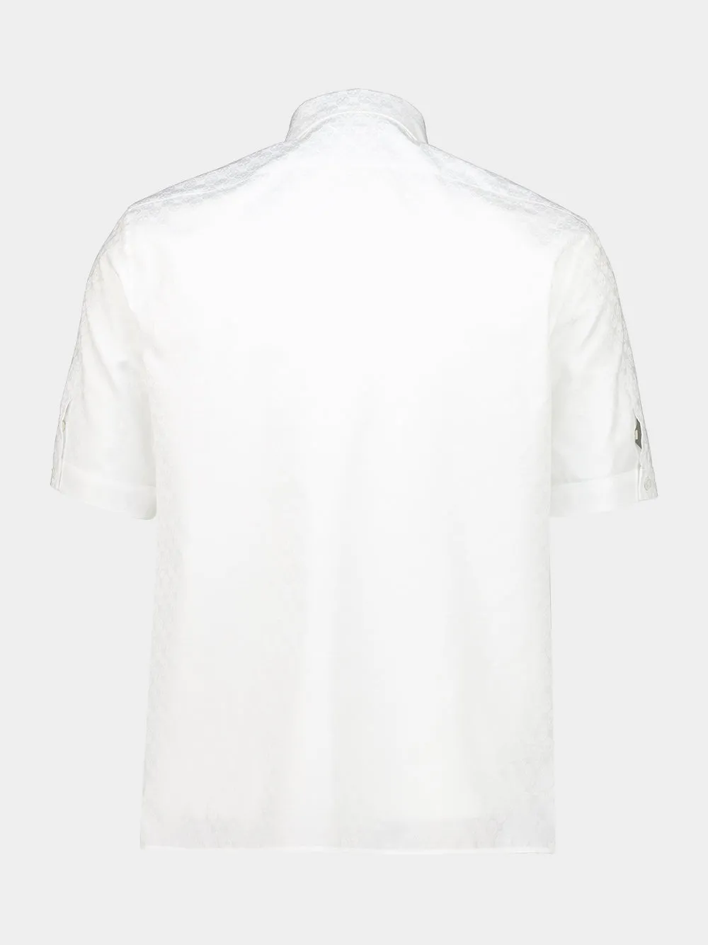 White Cotton Short Sleeve Shirt sold by Fashion Clinic product image thumbnail 2