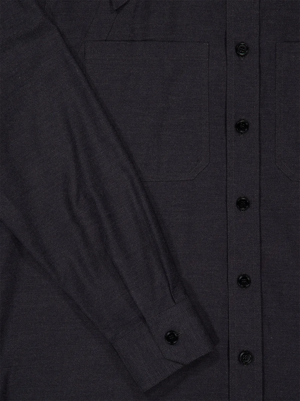 Charcoal Cotton Harness Overshirt sold by Fashion Clinic product image thumbnail 4