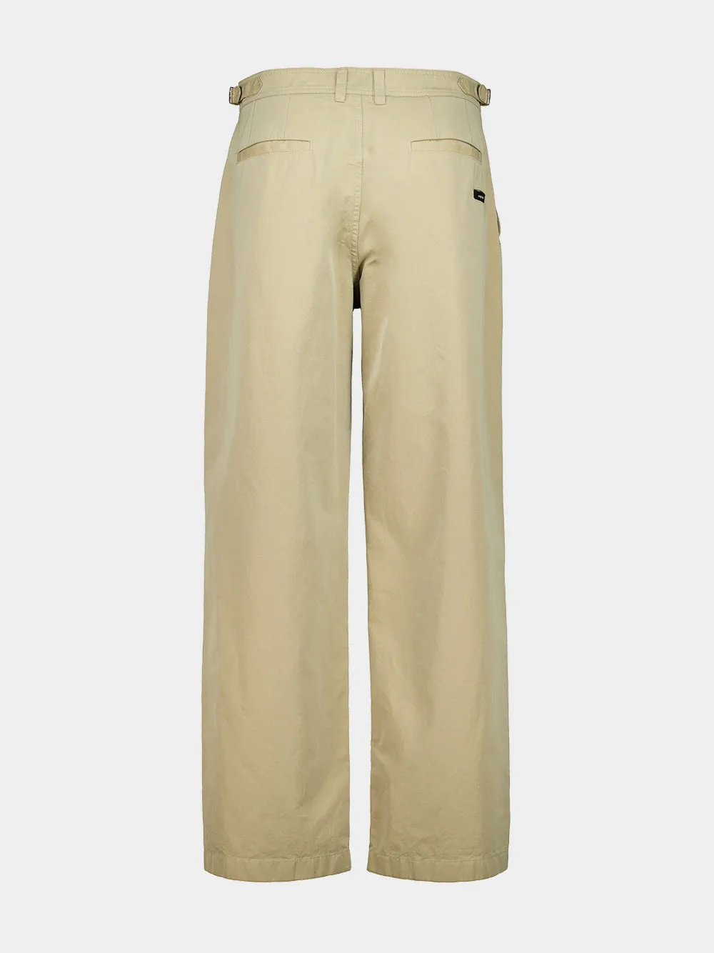 Beige Cotton Gabardine Chinos sold by Fashion Clinic product image thumbnail 2