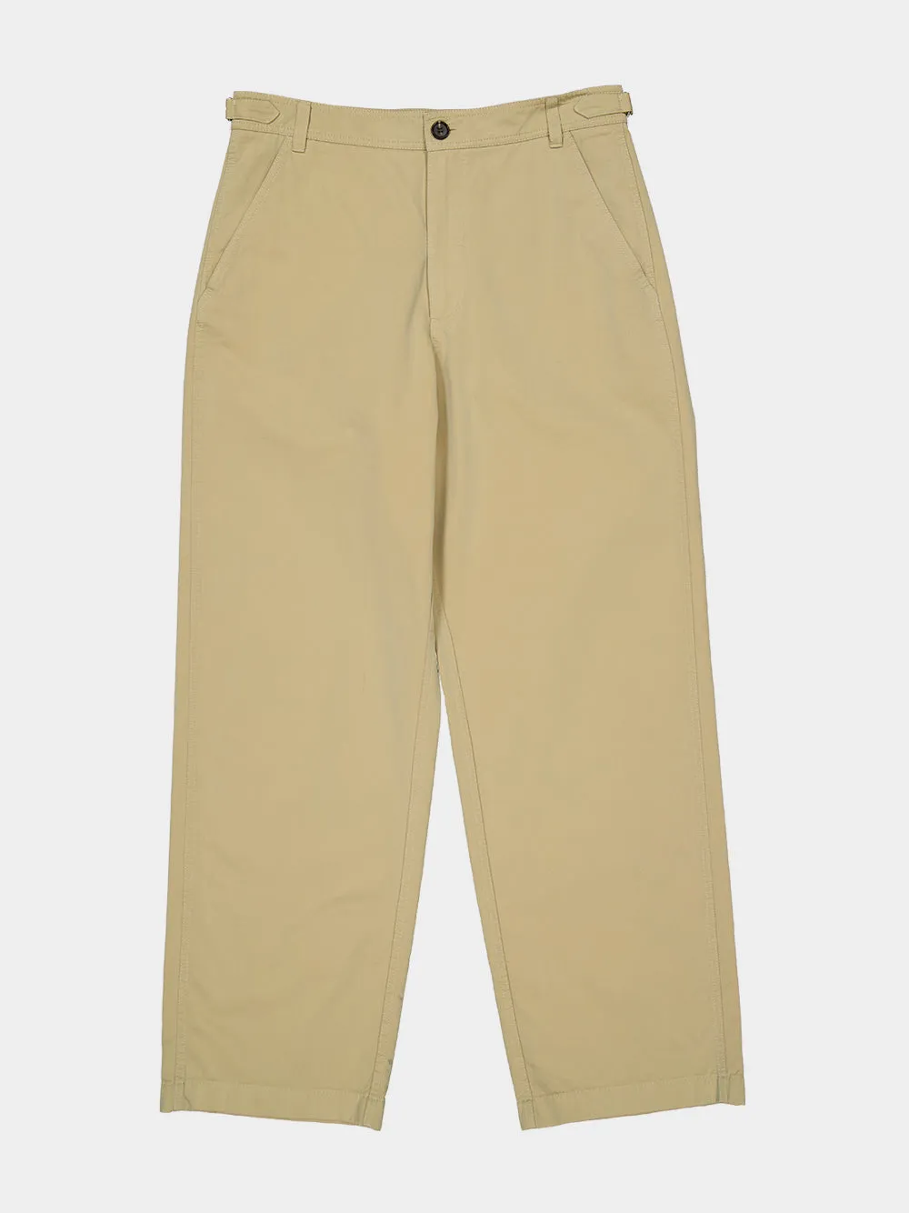 Beige Cotton Gabardine Chinos sold by Fashion Clinic product image thumbnail 5