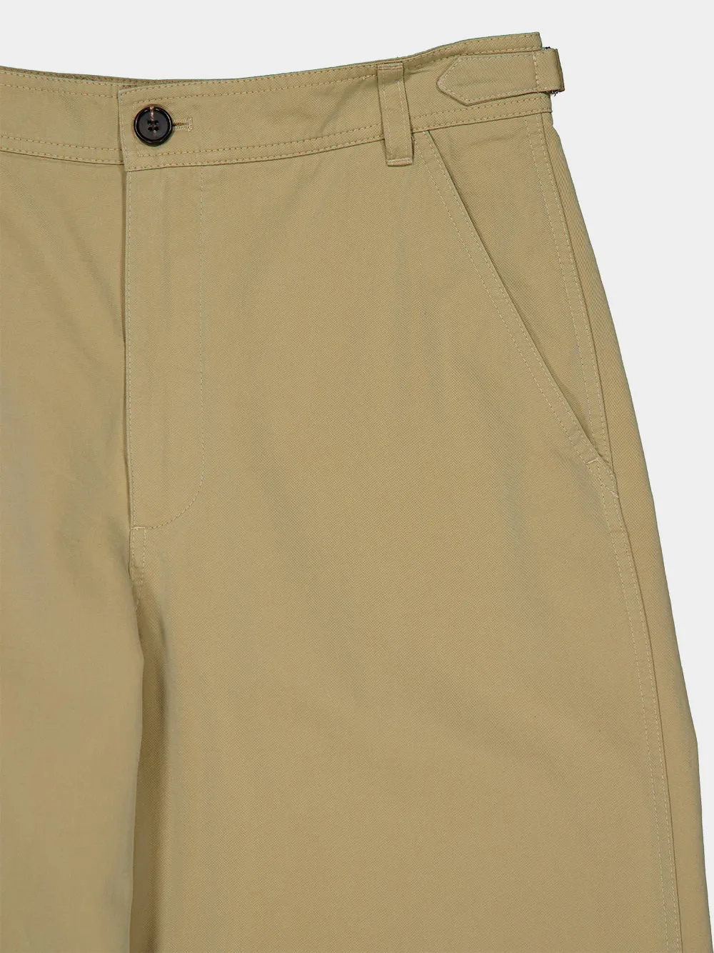 Beige Cotton Gabardine Chinos sold by Fashion Clinic product image thumbnail 3