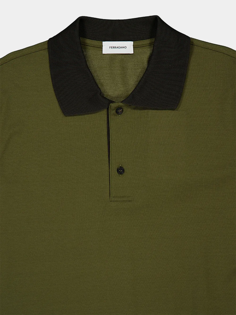 Green Cotton Polo Shirt sold by Fashion Clinic product image thumbnail 3