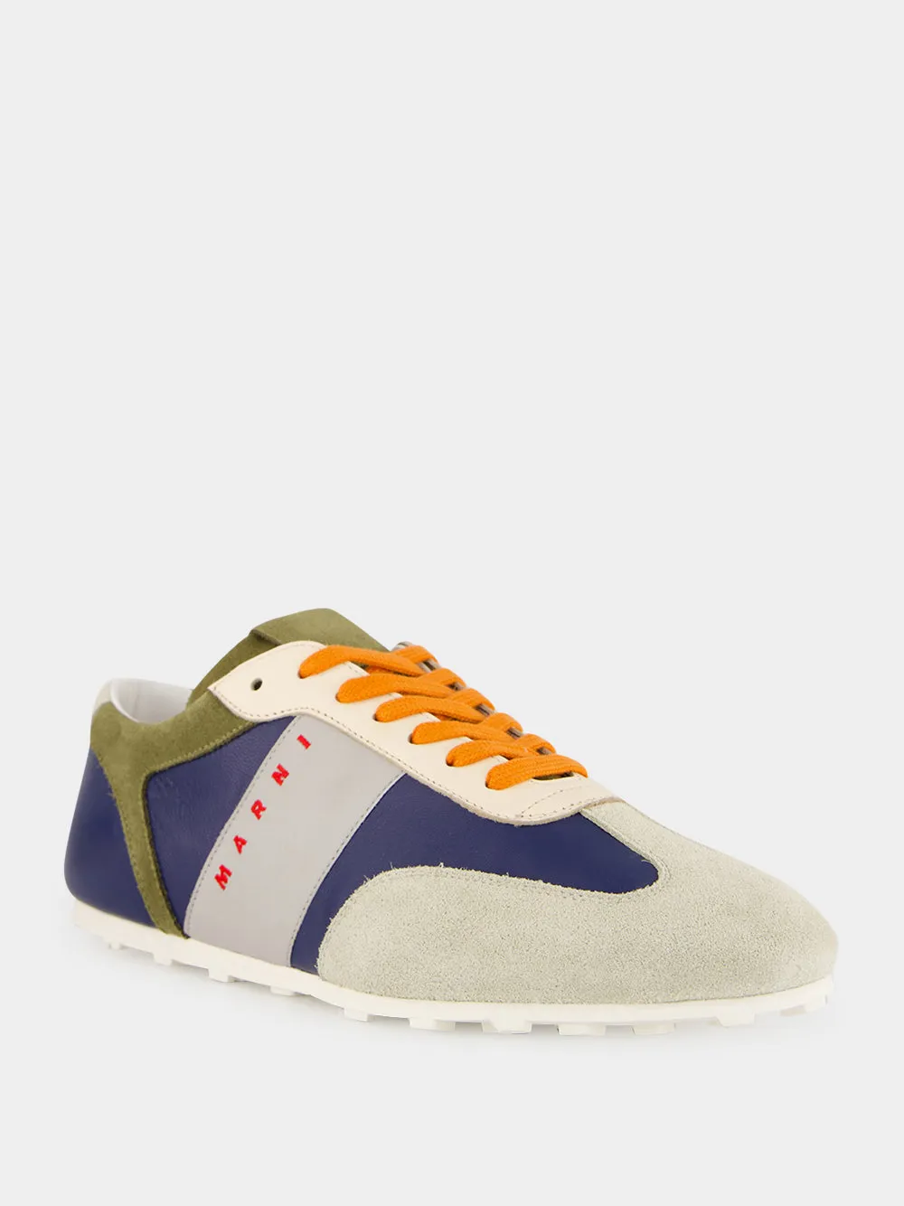 Blue and Multicolour Softy Soccer Low-Top Sneakers sold by Fashion Clinic product image thumbnail 2
