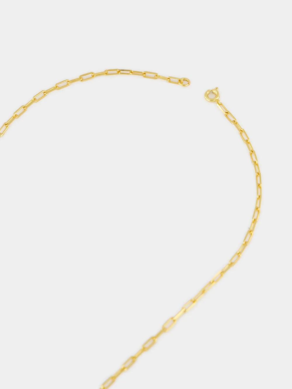 Gold Long Emerald Shell Necklace sold by Fashion Clinic product image thumbnail 3