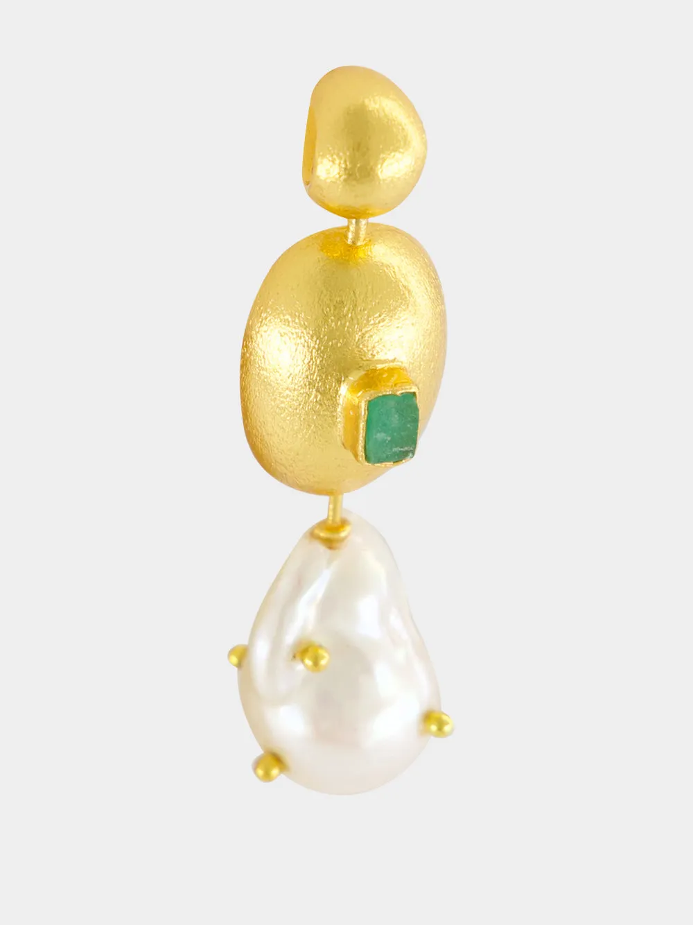 Gold Tokyo Pearl Drop Earrings sold by Fashion Clinic product image thumbnail 3