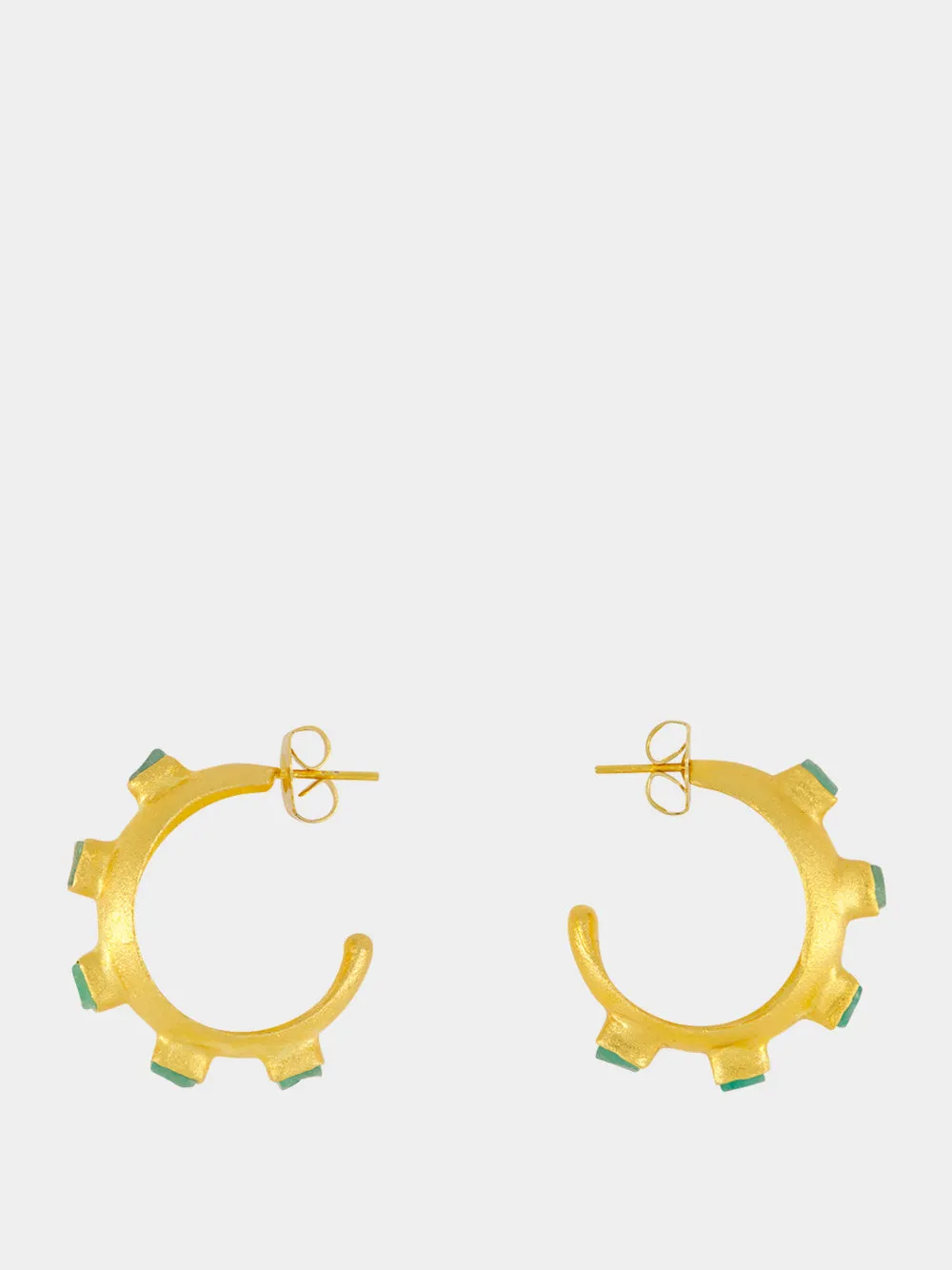 Gold Havana Glow Hoop Earrings sold by Fashion Clinic product image thumbnail 2