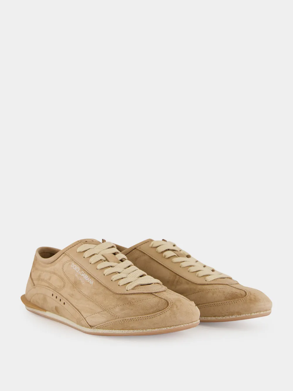 Beige Lipari Suede Sneakers sold by Fashion Clinic product image thumbnail 3