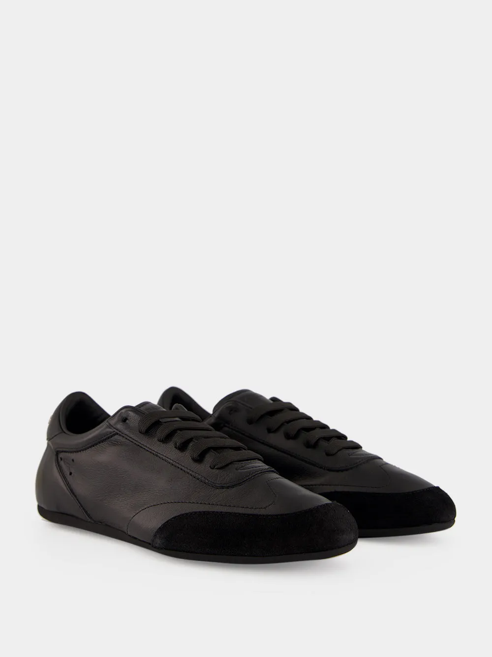 Black Ginnica Soft Calfskin Sneakers sold by Fashion Clinic product image thumbnail 3