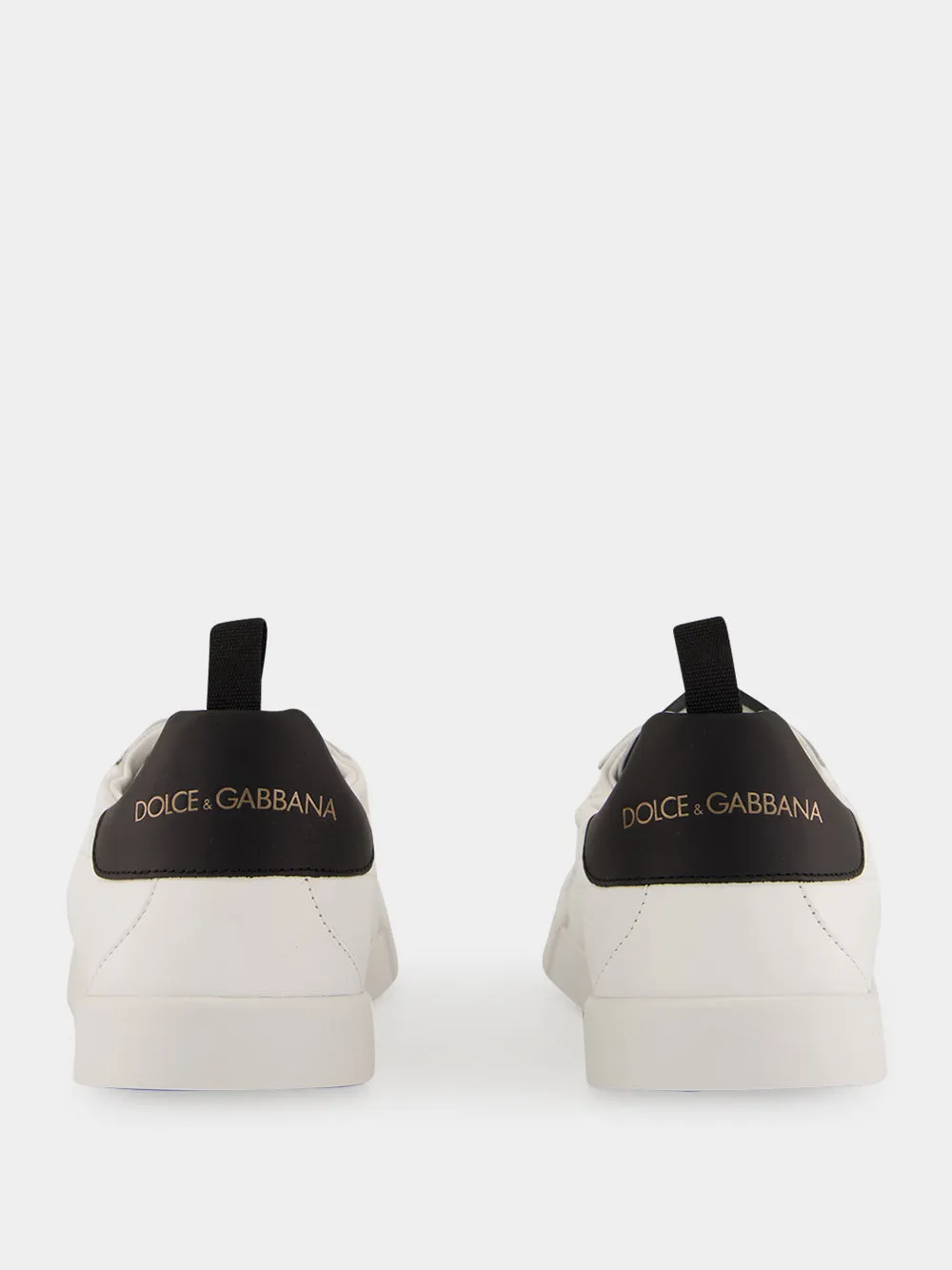 White and Black Portofino Calfskin Sneakers sold by Fashion Clinic product image thumbnail 5