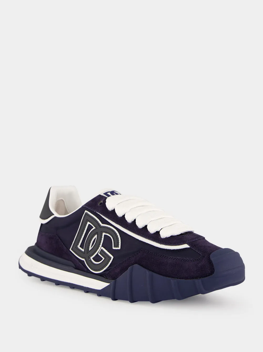 Navy Blue DG Athletic Suede Sneakers sold by Fashion Clinic product image thumbnail 2