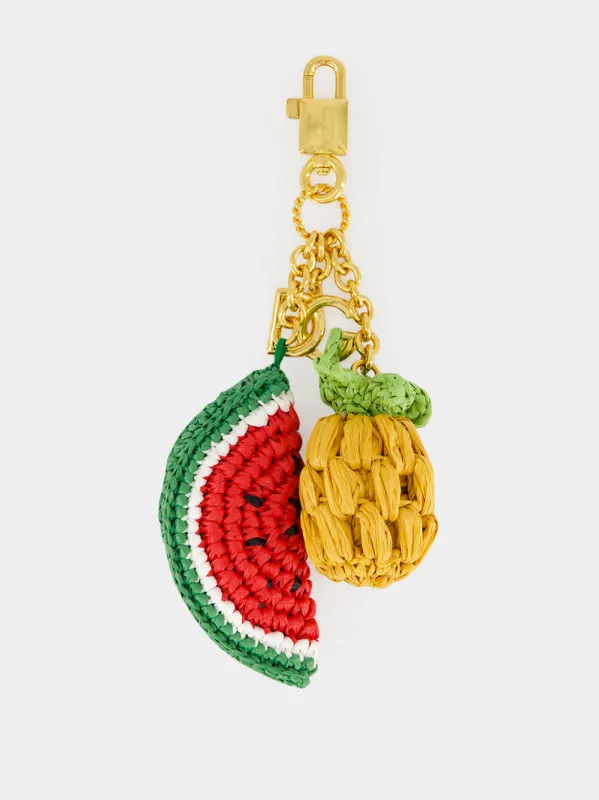 Watermelon and Pineapple DG Keyring made by Dolce & Gabanna