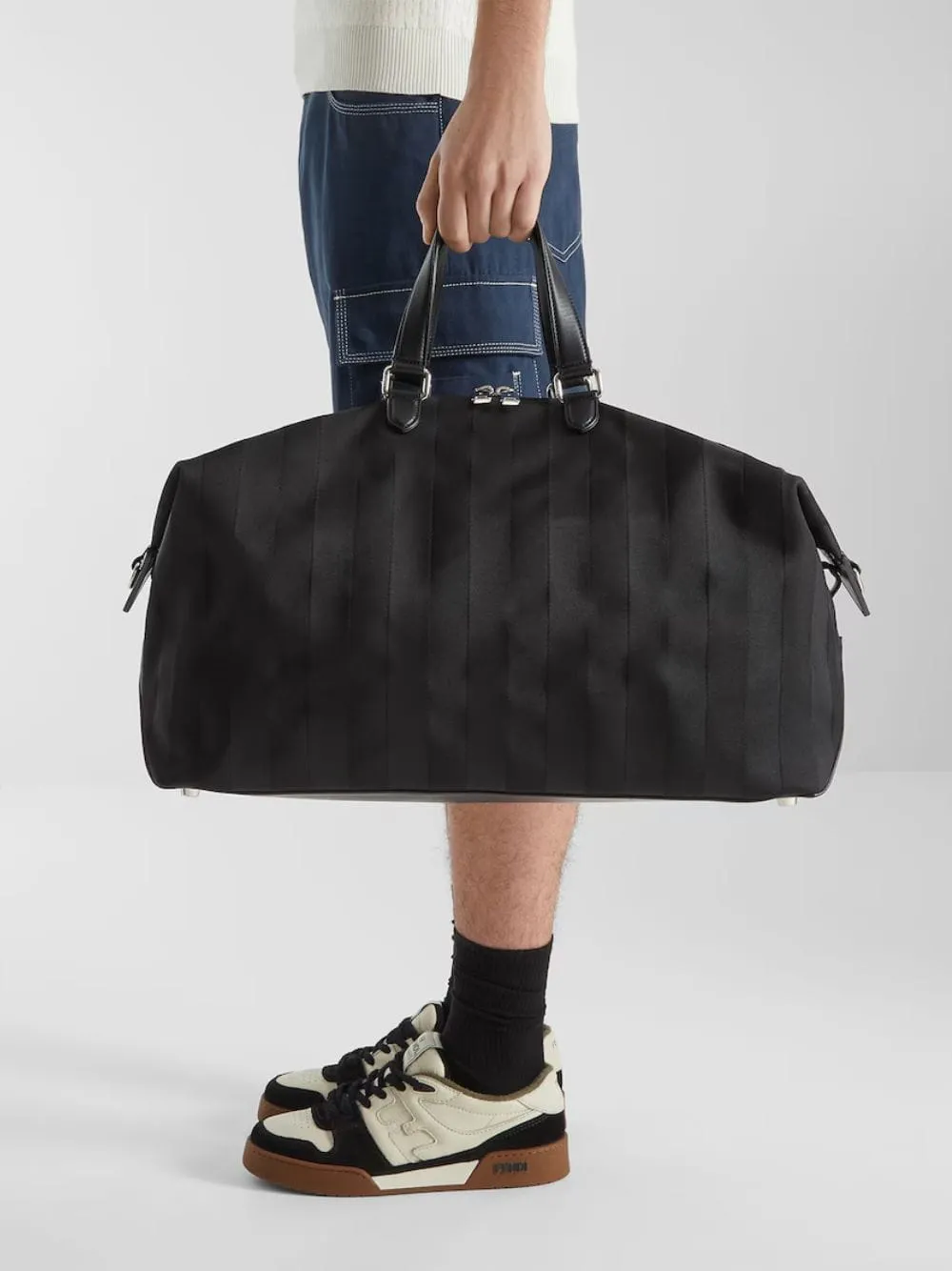 Black Lui 48 Pequin Nylon Duffle Bag sold by Fashion Clinic product image thumbnail 2