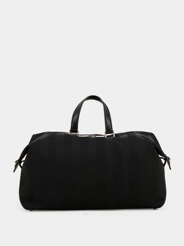 Black Lui 48 Pequin Nylon Duffle Bag made by Fendi