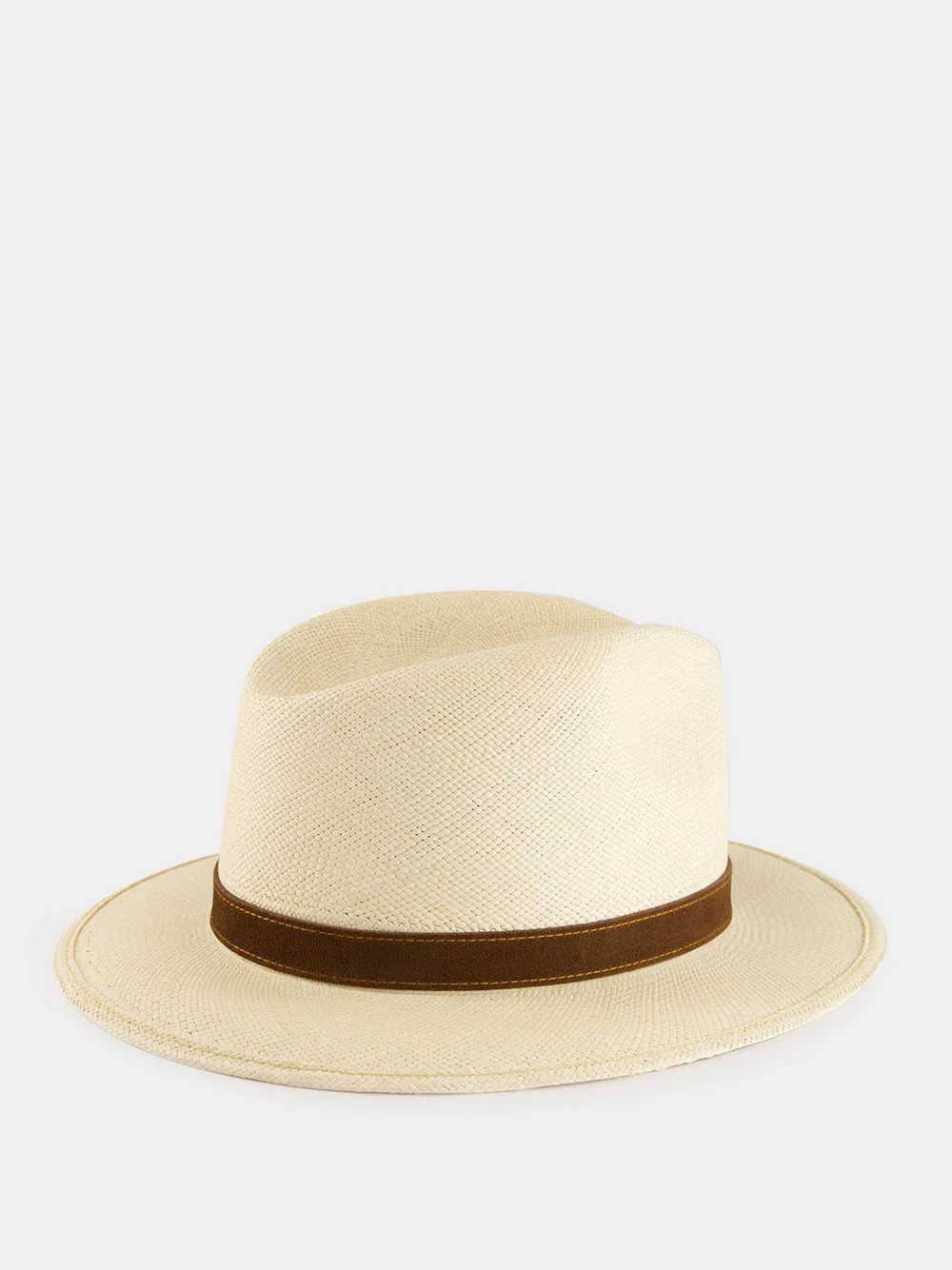 Natural and Brown Country Panama Quito Hat sold by Fashion Clinic product image thumbnail 3