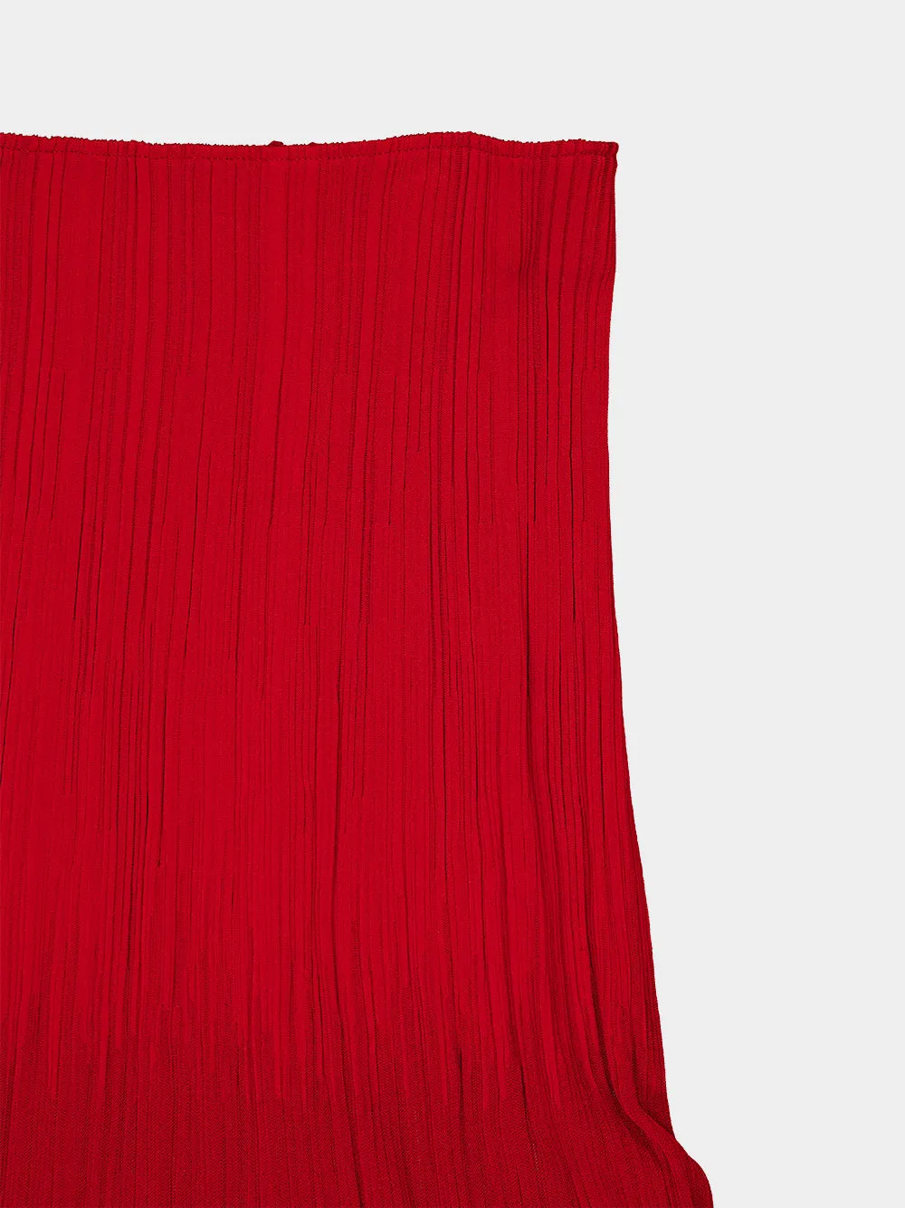 Rouge Carmin Pleated Viscose Midi Skirt sold by Fashion Clinic product image thumbnail 3