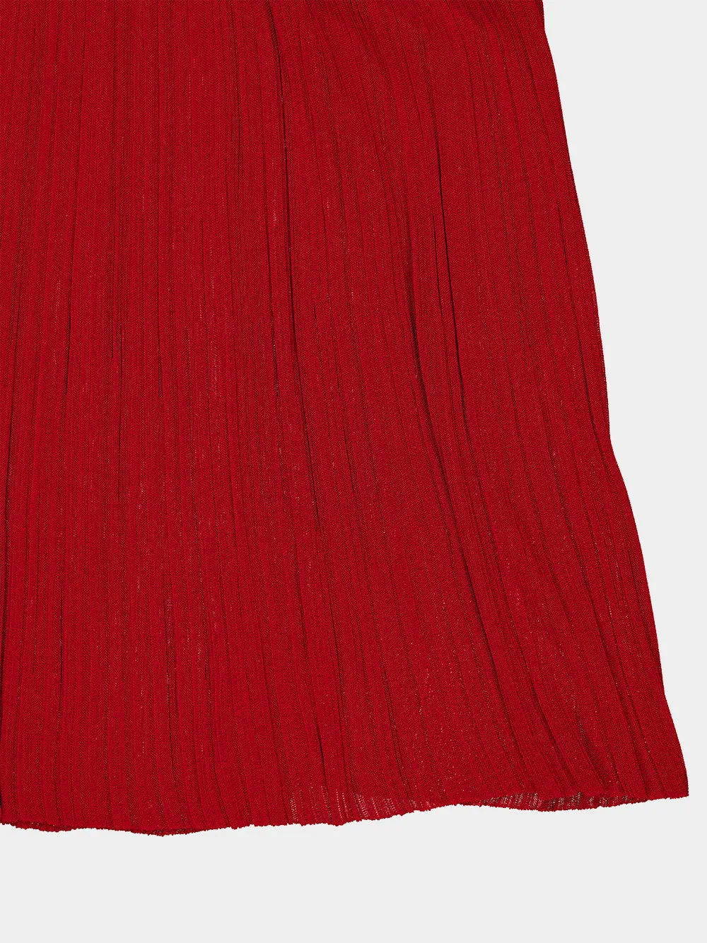 Rouge Carmin Pleated Viscose Midi Skirt sold by Fashion Clinic product image thumbnail 4