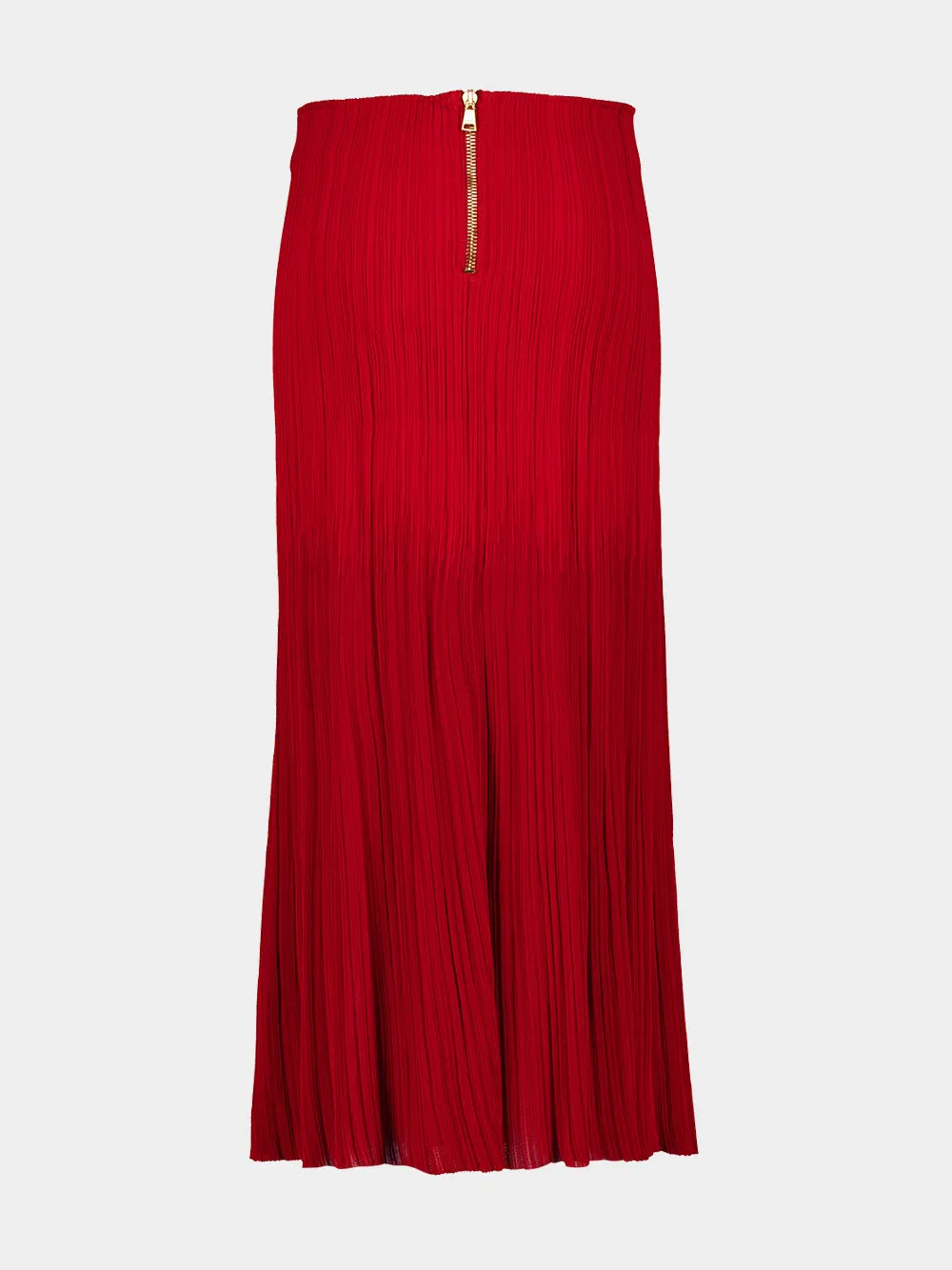 Rouge Carmin Pleated Viscose Midi Skirt sold by Fashion Clinic product image thumbnail 2