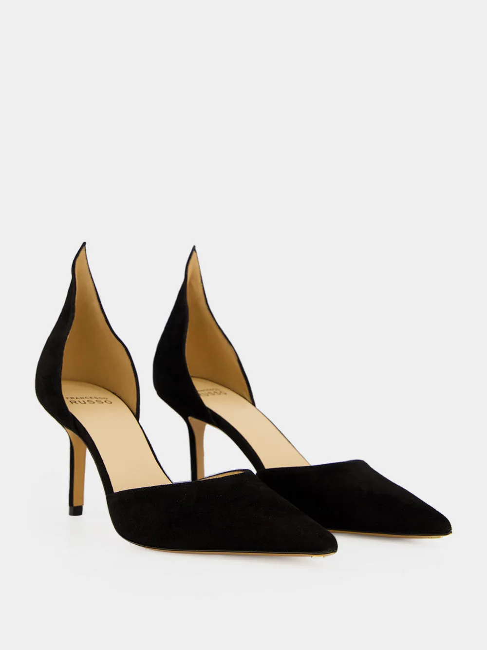 Black Suede High Back Pumps sold by Fashion Clinic product image thumbnail 3