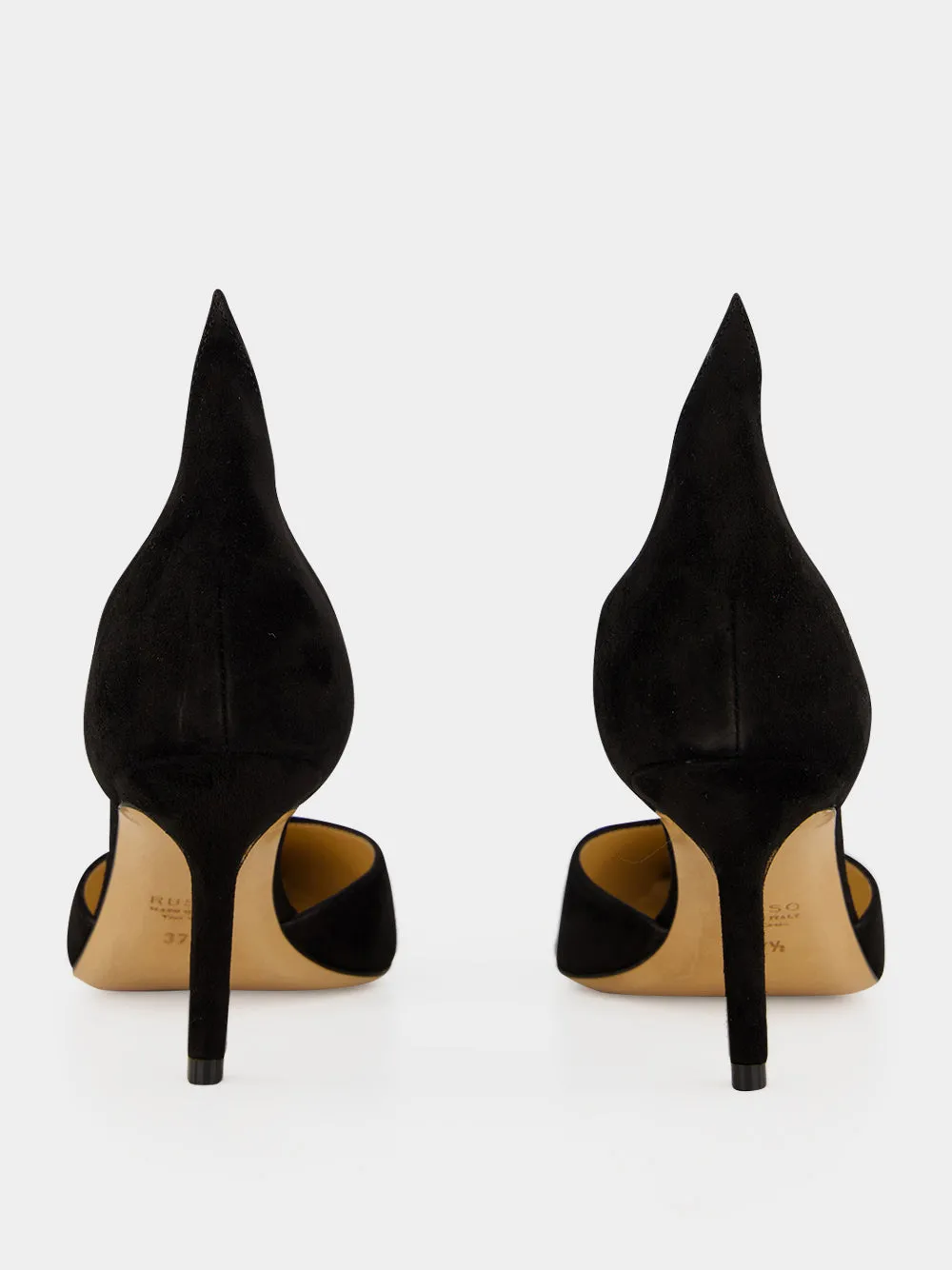 Black Suede High Back Pumps sold by Fashion Clinic product image thumbnail 5