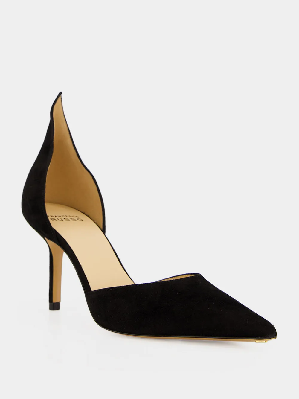 Black Suede High Back Pumps sold by Fashion Clinic product image thumbnail 2