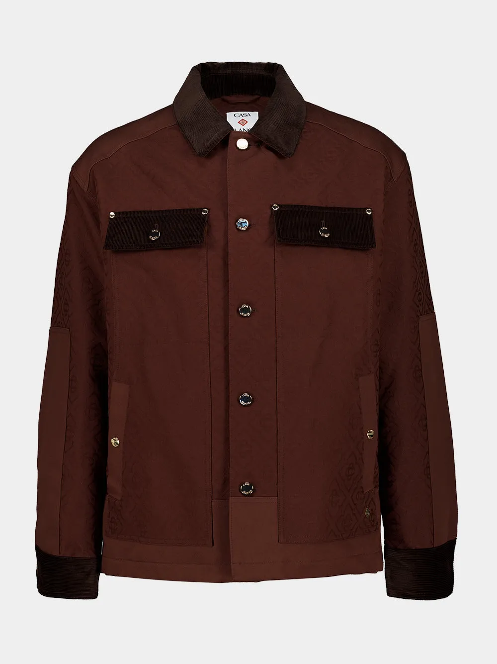 Dark Brown Workwear Safari Jacket sold by Fashion Clinic product image thumbnail 2
