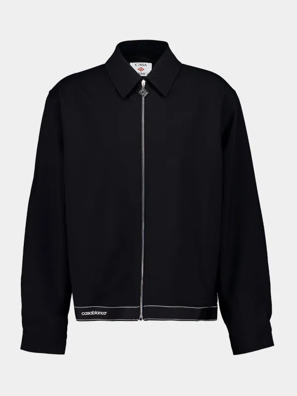 Black Tailored Sports Jacket made by Casablanca